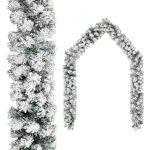 Snow Flocking Christmas Pine Garland 2.7 M