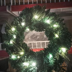 Prelit Wreath Christmas Decoration – 38 cm LED Holiday Wreath