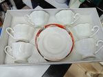 12pcs European Tea Set – 6 Cups & 6 Saucers