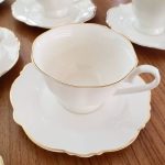 12pcs European Tea Set – 6 Cups & 6 Saucers