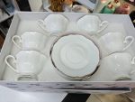 12pcs European Tea Set – 6 Cups & 6 Saucers