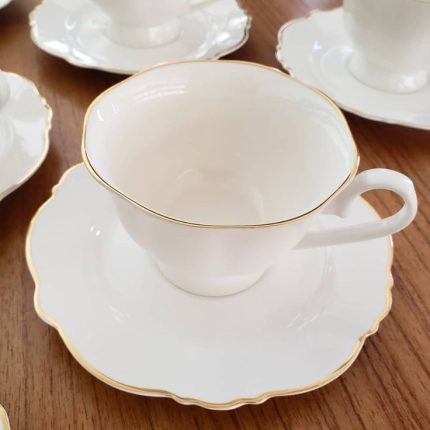 12pcs European Tea Set – 6 Cups & 6 Saucers
