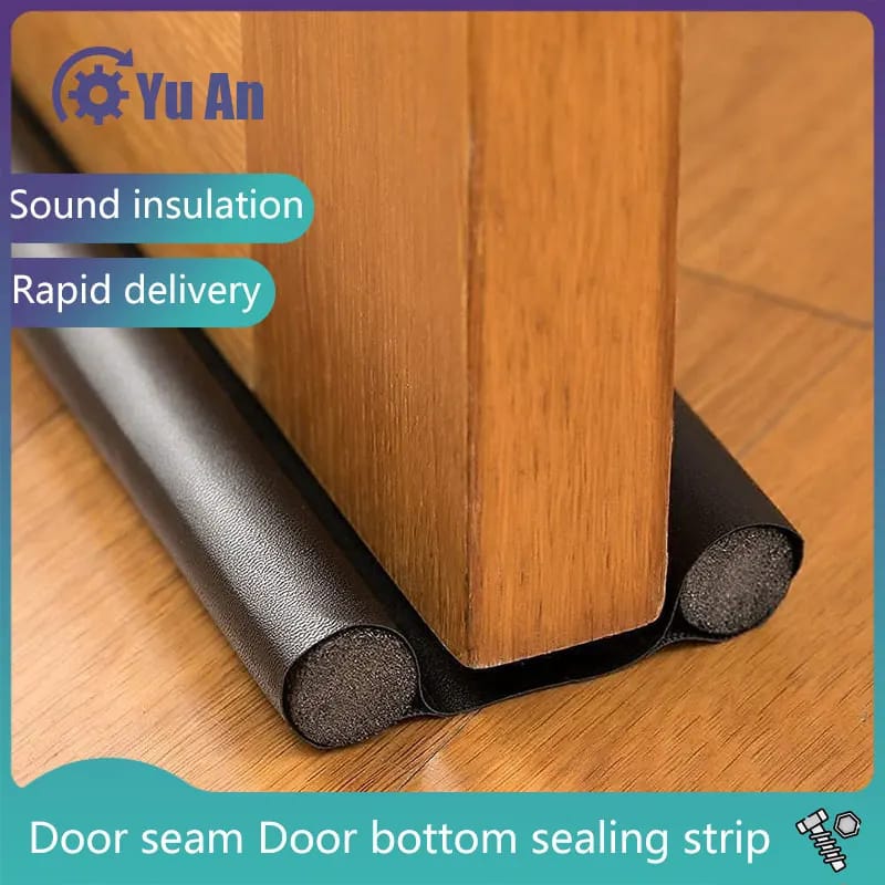 Bottom Door Sealer Strip – 1 m (Grey, Black or Brown)