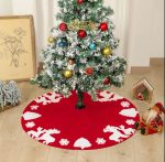 Snow Flakes Christmas Tree Skirt – 90 cm