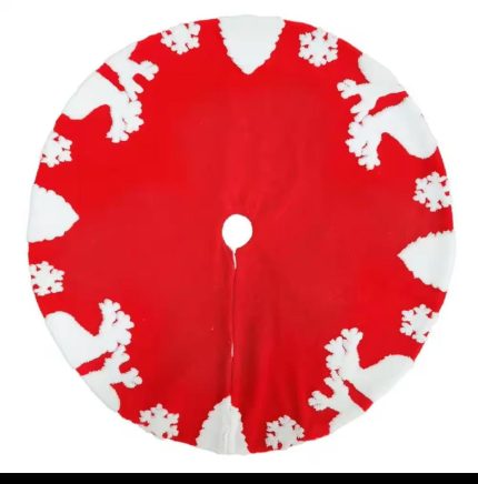 Snow Flakes Christmas Tree Skirt – 90 cm
