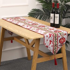Christmas Knitted Fabric Tablecloth Runner 35×180 cm