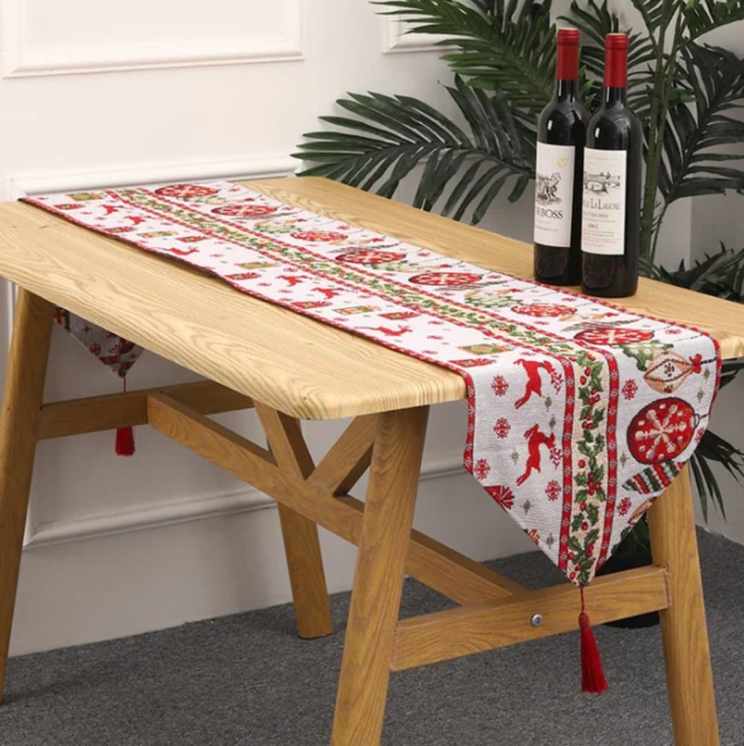 Christmas Knitted Fabric Tablecloth Runner 35×180 cm Christmas Knitted Fabric Tablecloth Runner 35×180 cm
