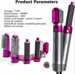 New Five-In-One Automatic Curling Iron & Hair Styling Comb – Blow Dryer, Straightener & Curler for All Hair Types