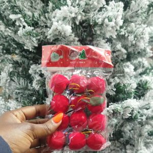 12 Pcs pack of Christmas Tree Apple Decor