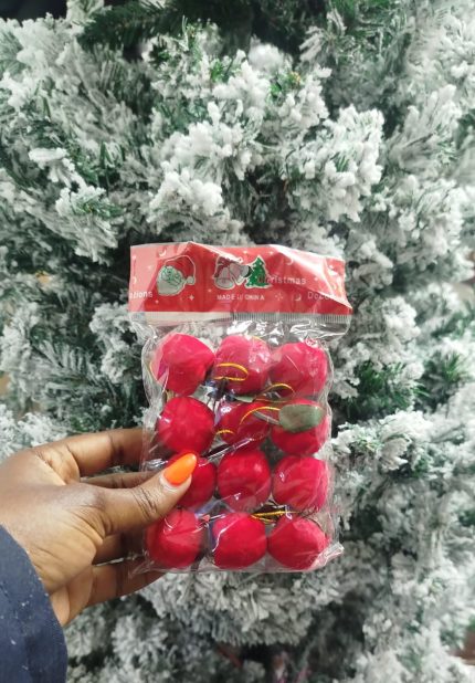 12 Pcs pack of Christmas Tree Apple Decor