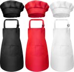 Adjustable Kids Chef Apron and Hat Set