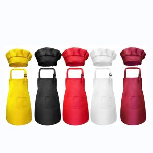 Adjustable Kids Chef Apron and Hat Set
