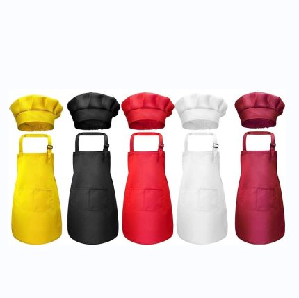 Adjustable Kids Chef Apron and Hat Set