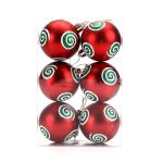 Coloured Christmas Balls 6 cm – 6‑Piece Set