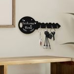 Wall mounted decorative wooden key organizer – Stylish Entryway Key Rack