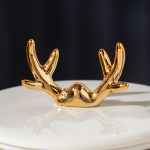 Nordic Ceramic Sugardish/Cup With Cover With Antlers