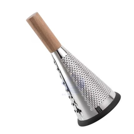 3-Sided Manual Vegetable Shredder / Grater – Stainless Steel & Bamboo Handle