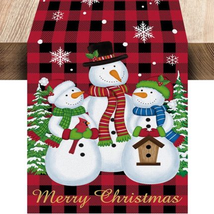 Faux Linen Table Runner 36 × 180 cm – Elegant Dining & Home Décor