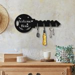 Wall mounted decorative wooden key organizer – Stylish Entryway Key Rack