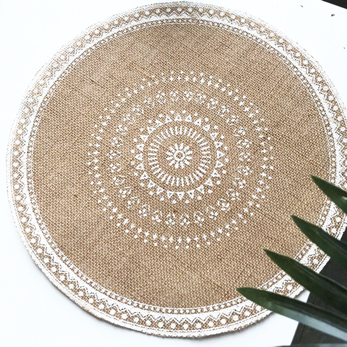 Boho Style Jute Table Place Mats – Set of 6pcs