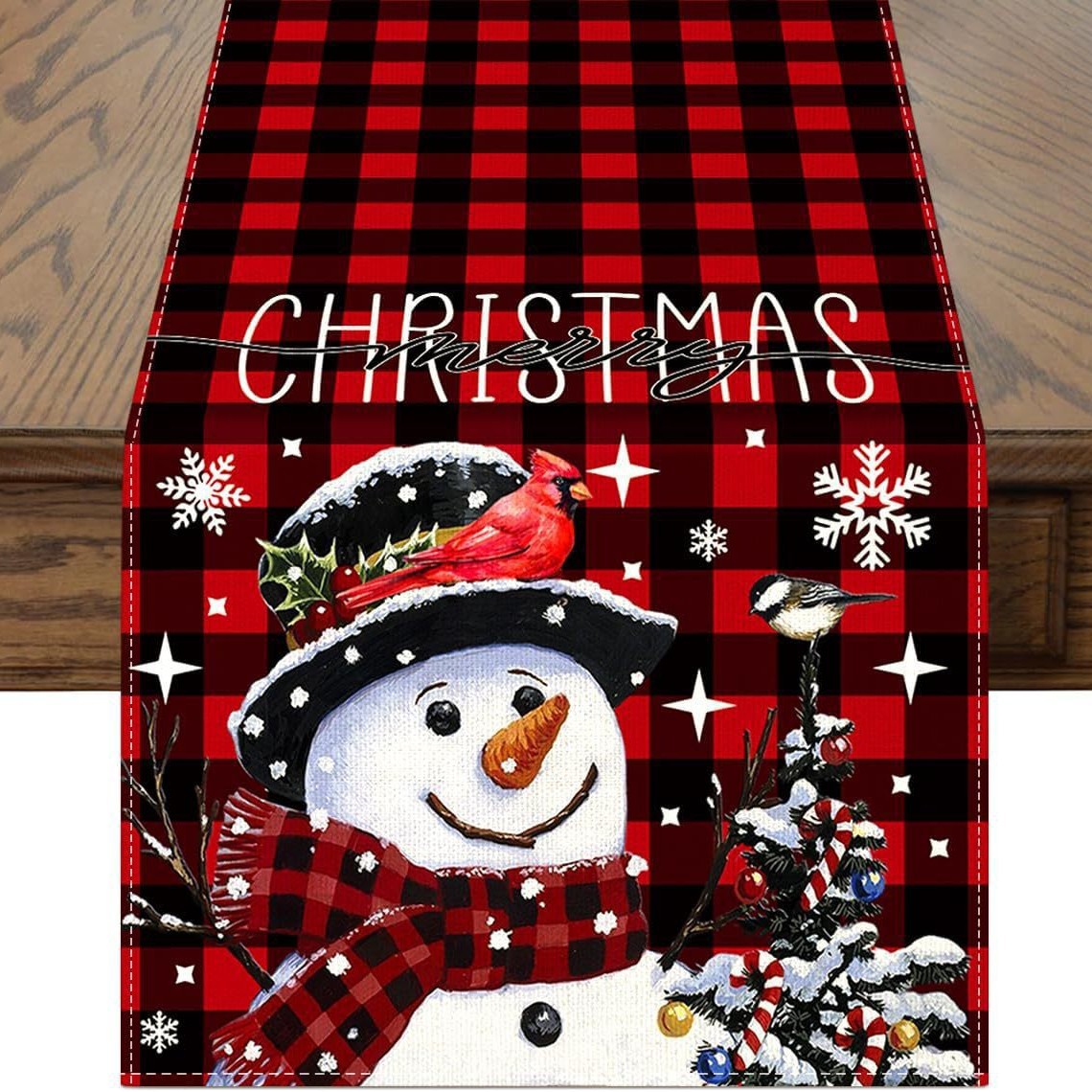 Faux Linen Table Runner 36 × 180 cm – Elegant Dining & Home Décor