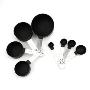 8Pcs Measuring Spoons Cake Baking Flour Measuring Cups – Stainless Steel Handle Kitchen Measuring Tools