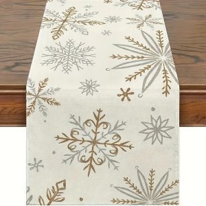 Faux Linen Table Runner 36 × 180 cm – Elegant Dining & Home Décor