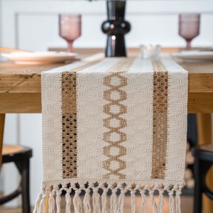 High Quality Matched Knotted Tassels Festival Table/TV Cabinets Runners