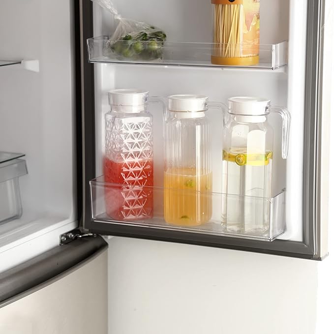 Transparent Ribbed 1.5 L Juice & Cold Water Carafe