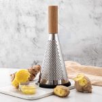 3-Sided Manual Vegetable Shredder / Grater – Stainless Steel & Bamboo Handle