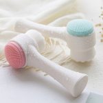 Double Sided Facial Brush – 2-in-1 Deep Cleansing & Silicone Massage Facial Brush