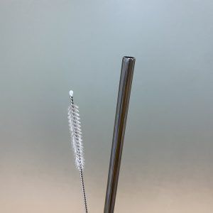 Sip Sustainably Metallic Straw Set – 6-Piece Reusable Stainless Steel Straws with Brush