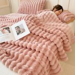 Double Sided Cozy Throw Blanket – Sherpa Furry Fleece, 200 x 180 cm