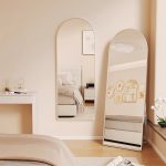 Unbreakable Acrylic Mirror Self-Adhesive Semicircle (120×40 cm)