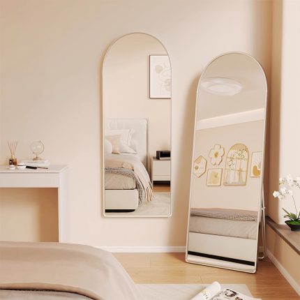 Unbreakable Acrylic Mirror Self-Adhesive Semicircle (120×40 cm)