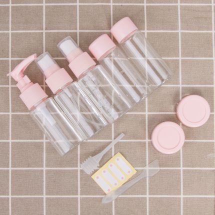 10PCS Refillable Travel Bottles Kit – Leak‑Proof Portable Toiletry Containers (Flight Size)