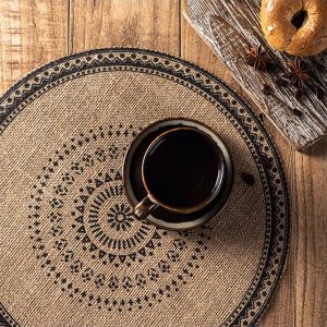 Boho Style Jute Table Place Mats – Set of 6pcs