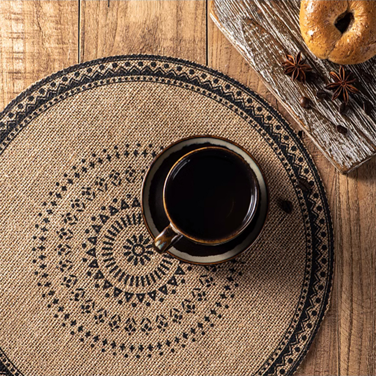 Boho Style Jute Table Place Mats – Set of 6pcs