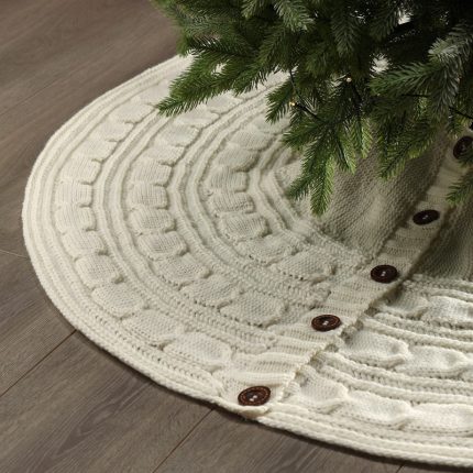 Christmas Knitted Tree Skirt – 122 cm