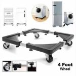 Fridge Base – Heavy Duty Adjustable Appliance Stand with Wheels