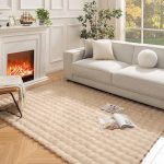 Cute 3D Artificial Rabbit Fur Carpet – 5×8 ft Plush Anti-Slip Rug