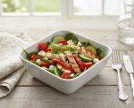 Double Square Heavy Bowl – 5-inch White Ceramic Serving Bowl