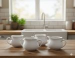Ceramic Soup Pot Cup With 2 Handles – 500 ml White