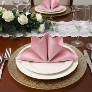 Silk Napkin (48 cm x 48 cm) – Premium Dinner Table Napkin