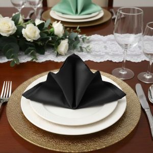 Silk Napkin (48 cm x 48 cm) – Premium Dinner Table Napkin