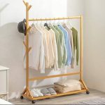 Bamboo Cloth Rack – Durable Bamboo Laundry & Clothes Drying Stand