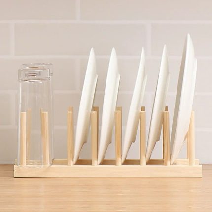 Bamboo Plate / Pot Lids Holder