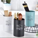 High Quality Stainless Steel Cutlery Holder – Black / White / Pink / Turquoise Blue