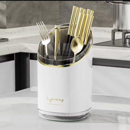 Luxury Cutlery Organizer Acrylic – Green / White