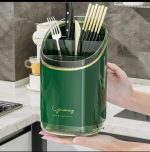 Luxury Cutlery Organizer Acrylic – Green / White